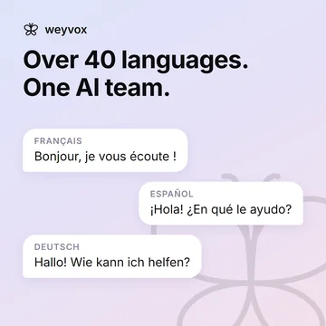 Post: “Over 40 languages. One AI team.”