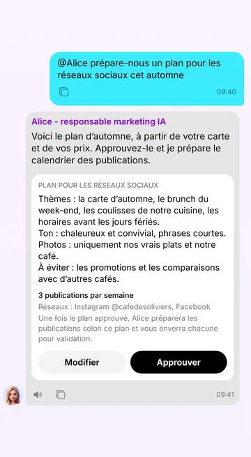 Le plan des réseaux sociaux se valide dans le chat